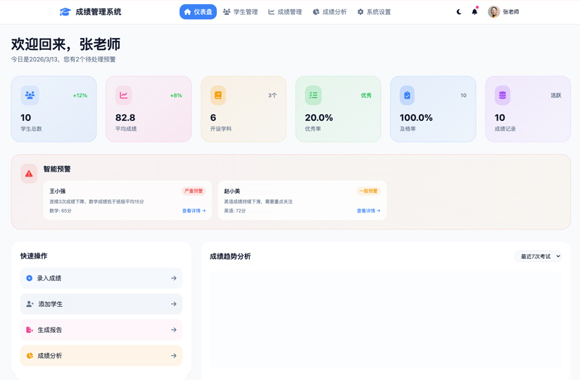 创建一个学生成绩管理