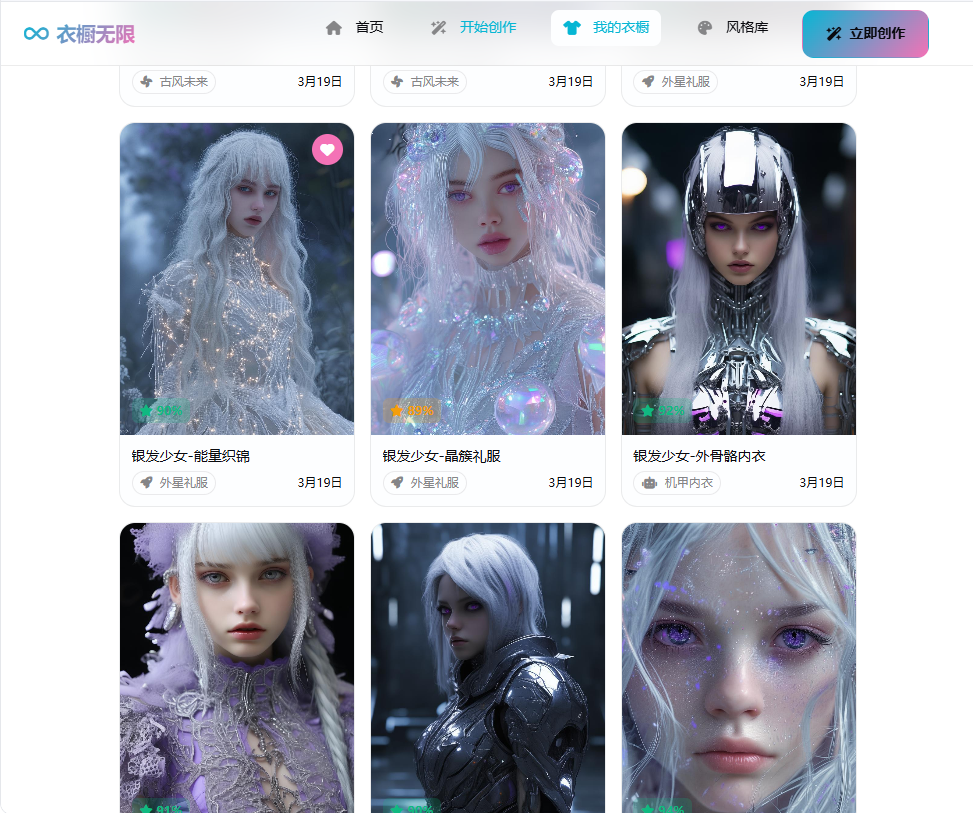 衣橱无限·赛博少女无限换装生成器